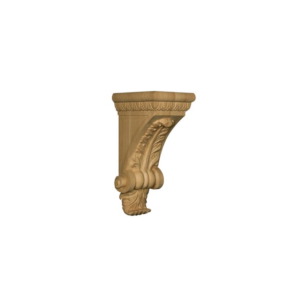Osborne Wood Products 13 x 5 1/2 x 6 Egg & Dart Corbel in Rubberwood (paintgrade) - 892079RW