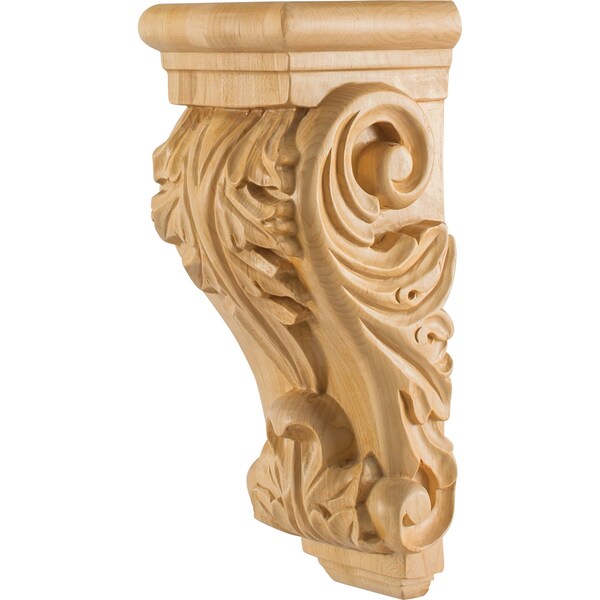 Hardware Resources 4-7/8" Wx4-1/2"Dx12"H Alder Acanthus Corbel - CORD-ALD