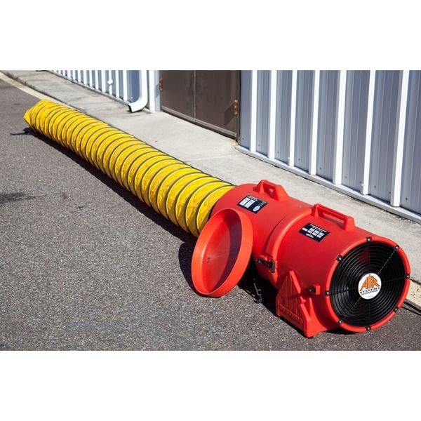 Air Systems Intl Portable Fan, 12 in., 115VAC, 15 ft. Duct - CVF12CAN15