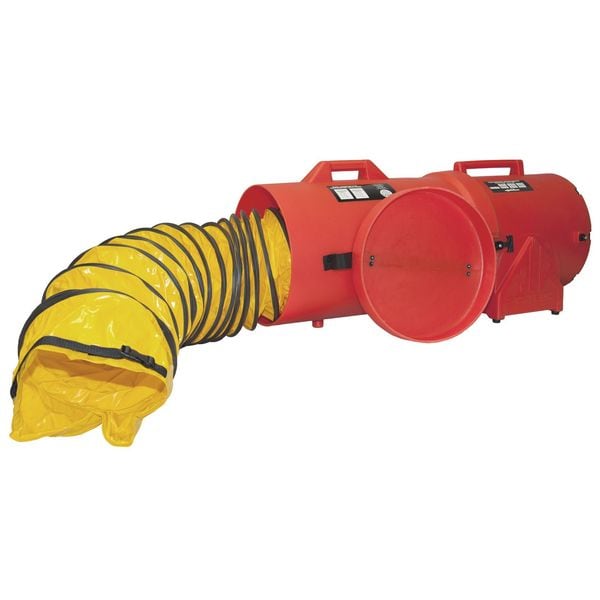 Air Systems Intl Portable Fan, 12 in., 115VAC, 15 ft. Duct - CVF12CAN15
