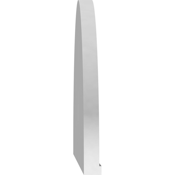 Ekena Millwork Elliptical 3 Spoke Architectural Grade PVC Pediment, 80"W x 21"H x 2"P - PEDPS080X210ELL03