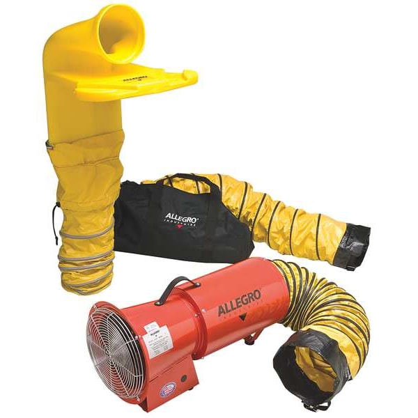 Allegro Industries Axial Fan Kit, Steel, 120VAC, HP 1/3 - 9520-14M