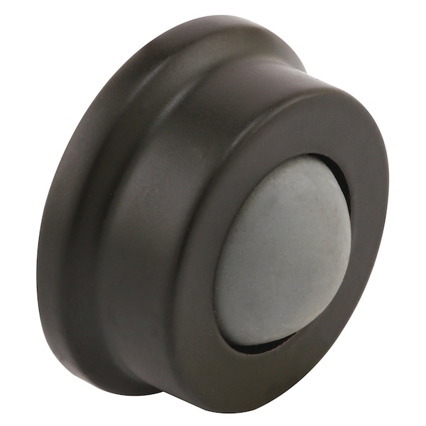 Prime-Line Cast Brass Wall Protector with Convex Bumper, 1 In., Bronze, (Single Pack) - J 4648