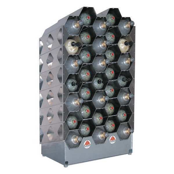 Air Systems Intl SCBA Rack, Aluminum, 35 Cylinder - AK40-35