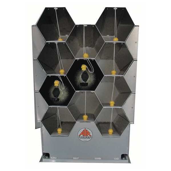 Air Systems Intl SCBA Rack, Aluminum, 11 Cylinder - AK24-11