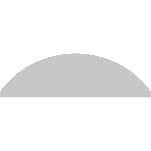 Ekena Millwork Segment Arch Sunburst Architectural Grade PVC Pediment, 24"W x 7"H x 2"P - PEDPS024X070SEG01