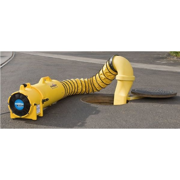 Ramfan Manhole Entry System, 8 In, 1/3 HP - UB20/MED
