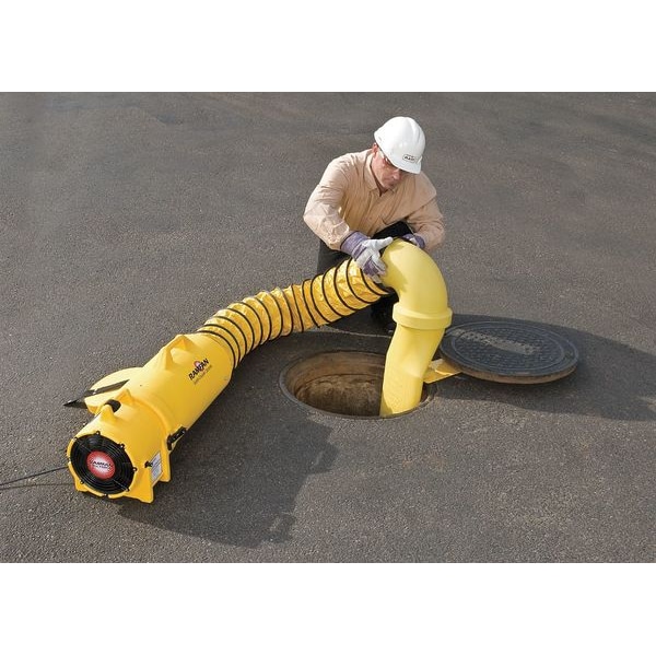 Ramfan Manhole Entry System, 8 In, 1/3 HP - UB20/MED