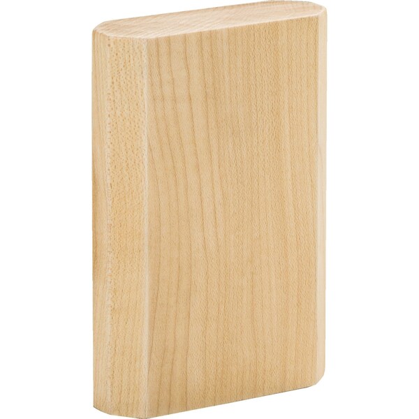 Hardware Resources Rubberwood, 4" H, 2-3/4" W, Unfinished - TB4-POP