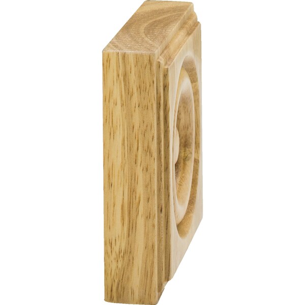 Hardware Resources Rubberwood, 3-1/2" H, 3-1/2" W, Unfinished - ROS5-RW