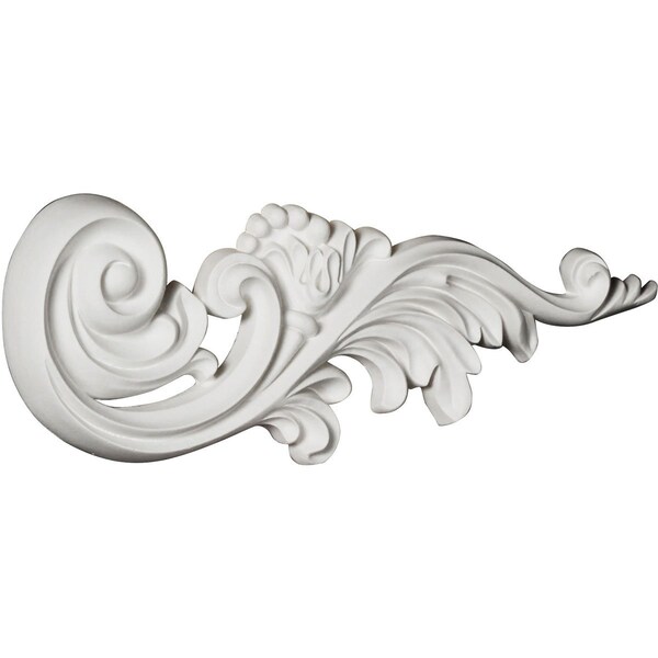 Ekena Millwork 11 7/8"W x 4 7/8"H x 7/8"P Medway Scroll Onlay, Right - ONL12X05X01ME-R
