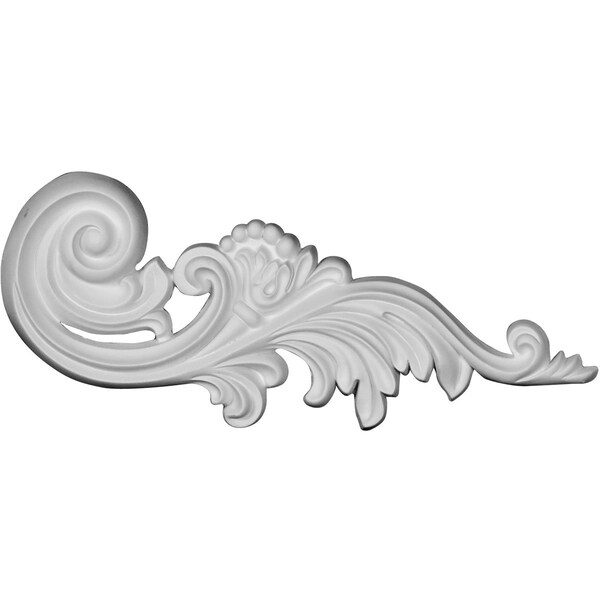 Ekena Millwork 11 7/8"W x 4 7/8"H x 7/8"P Medway Scroll Onlay, Right - ONL12X05X01ME-R