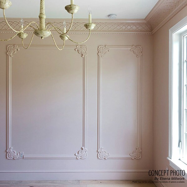 Ekena Millwork 2 1/2"H x 3/4"P x 94 1/2"L Pompeii Panel Moulding - PML02X00PO