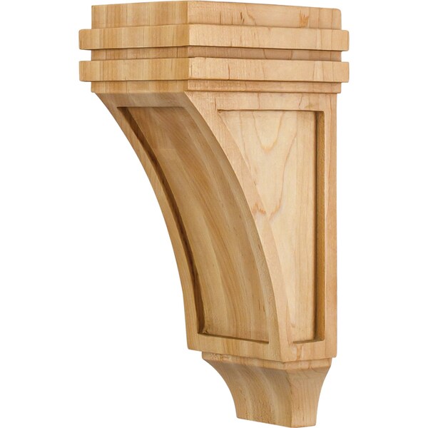 Hardware Resources 4" Wx5"Dx10"H Rubberwood Mission Corbel - COR22-1RW