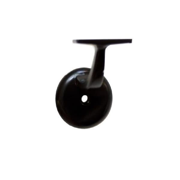 Orca Hardware Heavy Duty Handrail Bracket With Round Base, Zinc Alloy, BL Black Finish - TH-10XL-BL