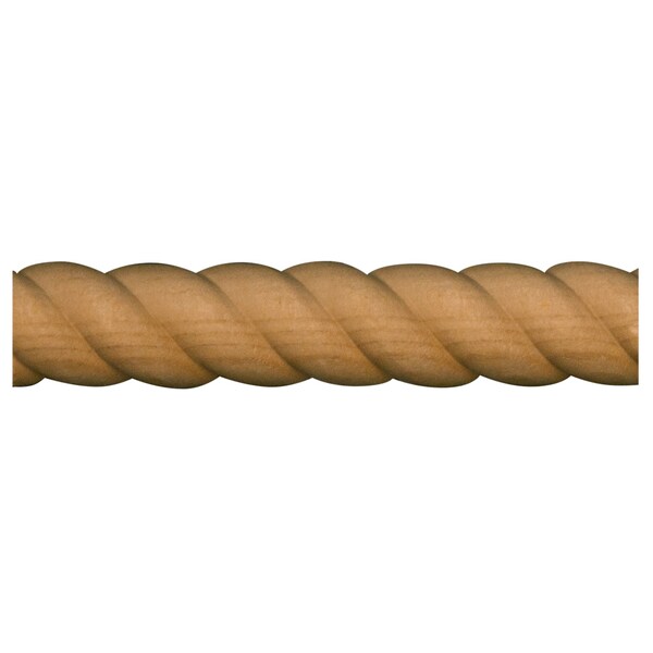 Osborne Wood Products 1 x 1/2 x 96 1" Half Round Rope Moulding in Beech - 891424BCH