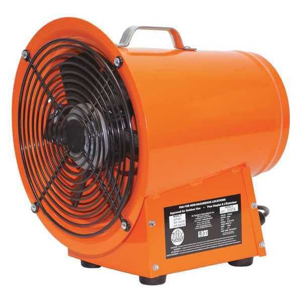 Air Systems Intl Axial Fan, 12VDC, 8", Battery Clips - SVF-8DC