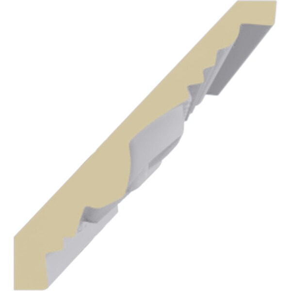 Ekena Millwork 2 5/8"H x 2 3/8"P x 3 5/8"F x 94 1/2"L, (2" Repeat) Marseille French Scroll Crown Moulding - MLD03X02X04MA