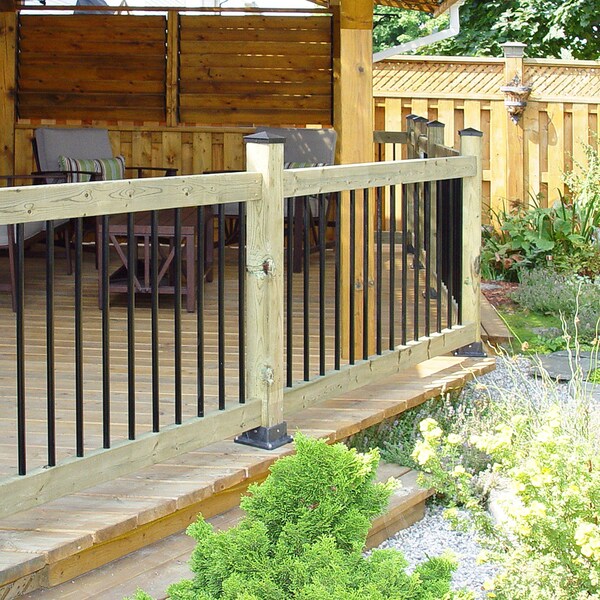 Nuvo Iron 26-In Round Baluster And Connector Combo Kit for Decks And Stairs, 30PK - RDPS26-CK
