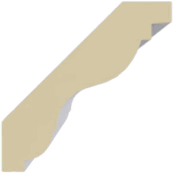 Ekena Millwork 2"H x 2"P x 3"F x 94 1/2"L Lyon Traditional Smooth Crown Moulding - MLD02X02X03LY