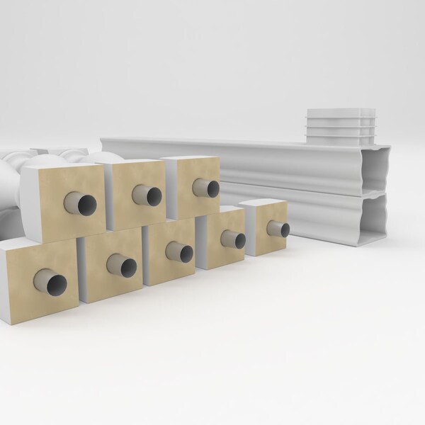 Ekena Millwork Fiberthane Legacy Balustrade Railing Kit, Style D (6 1/4" On-Center Spacing to Pass 4" Sphere Code) - BALK40X048LGD