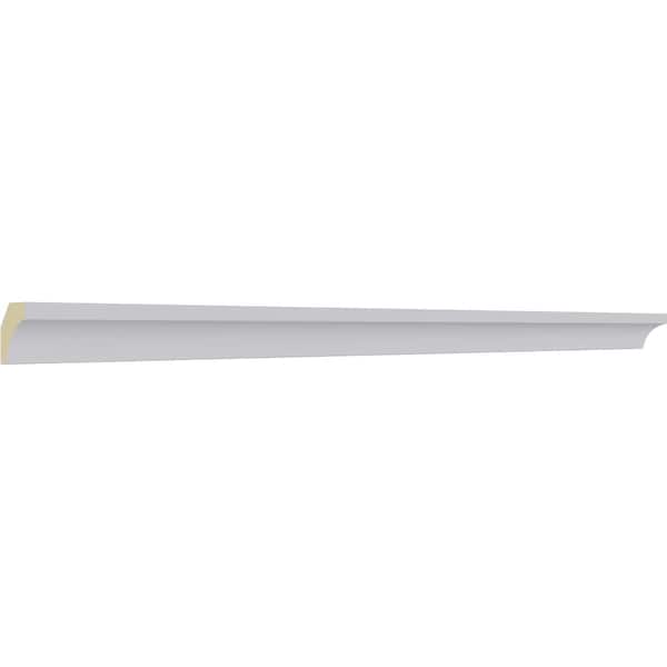 Ekena Millwork 3/4"H x 3/4"P x 7/8"F x 94 1/2"L Traditional Crown Moulding - MLD00X00X01TR