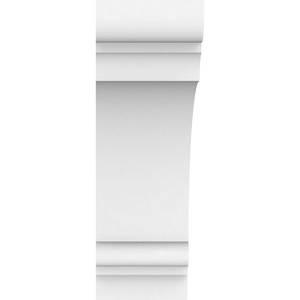 Ekena Millwork Standard Hughes Architectural Grade PVC Bracket, 2"W x 6"D x 6"H - BKTP02X06X06HUG