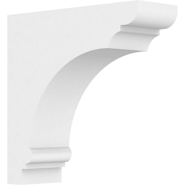 Ekena Millwork Standard Hughes Architectural Grade PVC Bracket, 2"W x 6"D x 6"H - BKTP02X06X06HUG