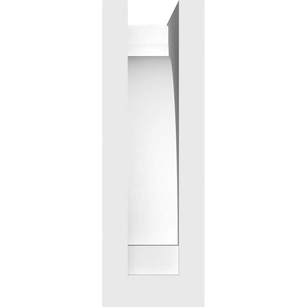 Ekena Millwork Standard Hughes Architectural Grade PVC Bracket, 2"W x 6"D x 6"H - BKTP02X06X06HUG