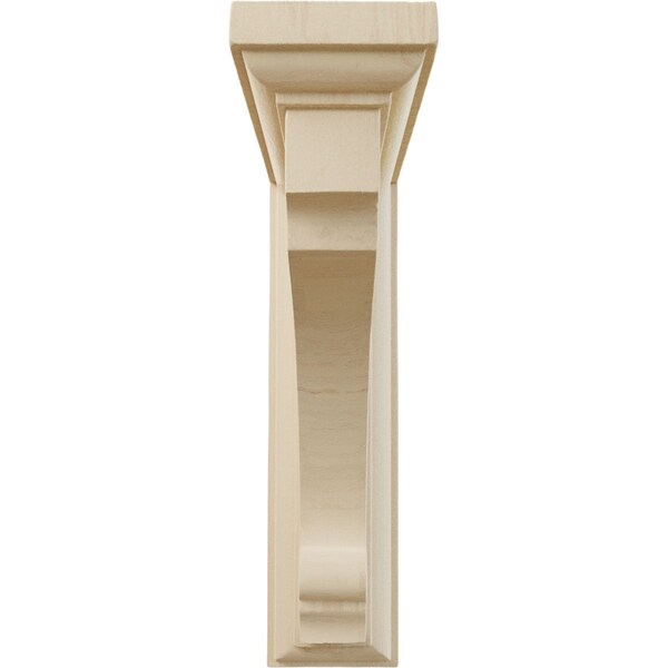 Ekena Millwork 2 1/2"W x 6"D x 8"H Medium Thompson Wood Bracket, Rubberwood - BKTW02X06X08TMRW