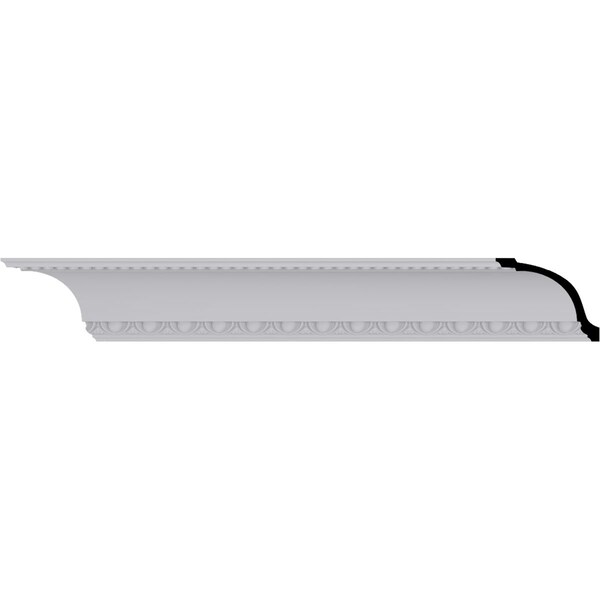 Ekena Millwork 4 1/4"H x 5 1/4"P x 6 3/4"F x 94 1/2"L Artis Egg and Dart Crown Moulding - MLD04X05X06AR