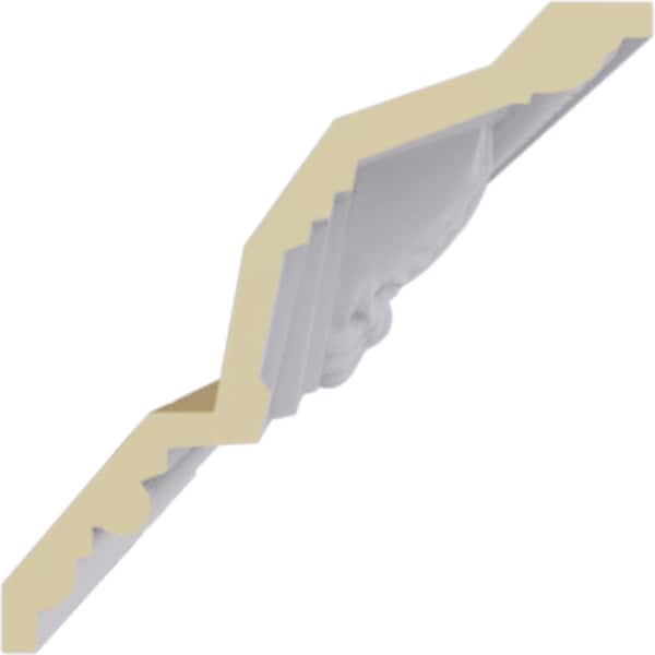 Ekena Millwork 5 1/4"H x 5 1/4"P x 7 1/2"F x 94 1/2"L Attica Acanthus Leaf Crown Moulding - MLD05X05X07AT