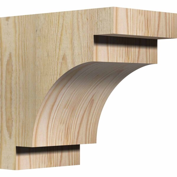 Ekena Millwork Mediterranean Rough Sawn Corbel, Douglas Fir, 6"W x 10"D x 10"H - COR06X10X10MED00RDF