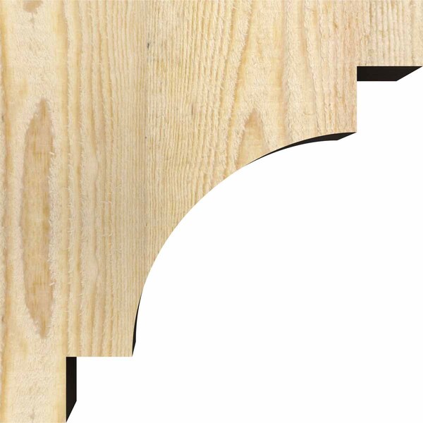 Ekena Millwork Mediterranean Rough Sawn Corbel, Douglas Fir, 6"W x 10"D x 10"H - COR06X10X10MED00RDF