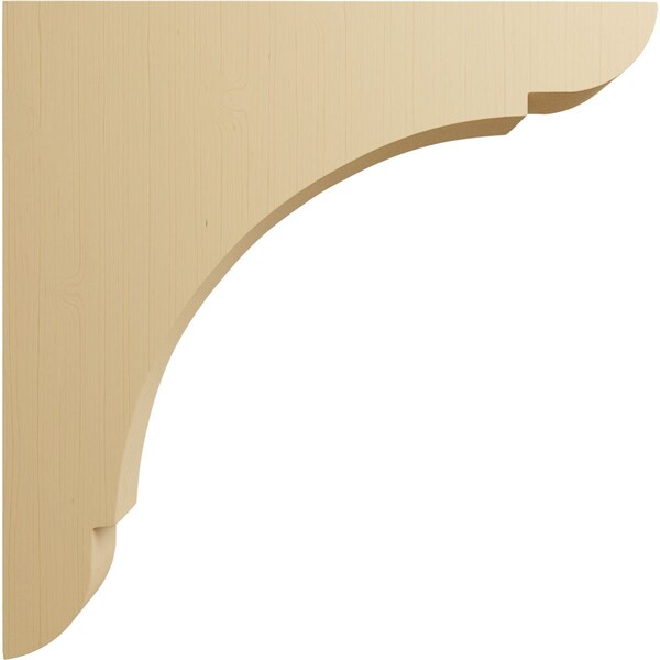 Ekena Millwork 1 3/4"W x 12"D x 12"H Extra Large Olympic Wood Bracket, Alder - BKTW01X12X12OLAL