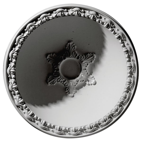 Ekena Millwork 39 1/2"OD x 32"ID x 10 3/8"D Hillock Recessed Mount Ceiling Dome 35"Diameter x 9 1/2"D Rough Opening - DOME39HI