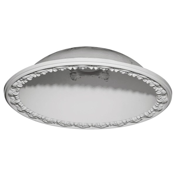 Ekena Millwork 39 1/2"OD x 32"ID x 10 3/8"D Hillock Recessed Mount Ceiling Dome 35"Diameter x 9 1/2"D Rough Opening - DOME39HI
