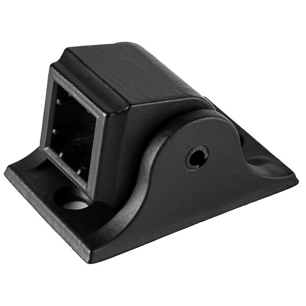 Nuvo Iron Baluster Railing Connector, Square, Steel, Black, Matte/Powder-Coated, Surface Installation, 1/EA - SQISMAS