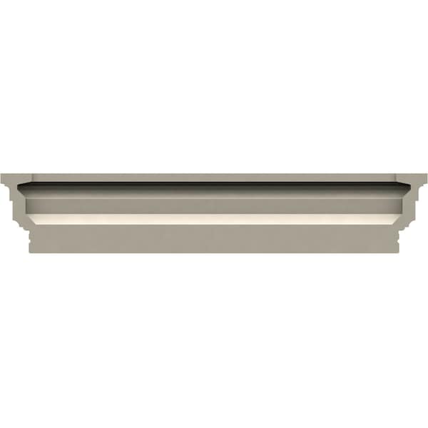 Ekena Millwork 37" Bottom Width x 39 1/2" Top Width x 3 7/8"H x 1/4"P Stockport Crosshead - CRH04X37ST