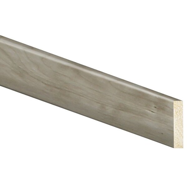 Inteplast Group Baseboard Moulding, 8 ft L, 212 in W, 12 in Thick, Square Edge Profile, Polystyrene - 80250800504