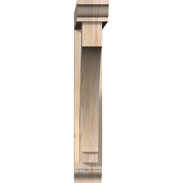 Ekena Millwork Imperial Traditional Smooth Bracket w/ Offset Brace, Douglas Fir, 5 1/2"W x 30"D x 34"H - BKT0604X30X34IMP01SDF