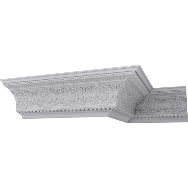 Ekena Millwork 17 3/4"H x 16 1/8"P x 23 7/8"F x 94 1/2"L, (16 3/8" Repeat), Norwich Crown Moulding - MLD17X16X23NO