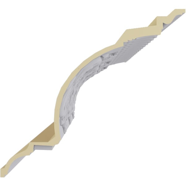 Ekena Millwork 17 3/4"H x 16 1/8"P x 23 7/8"F x 94 1/2"L, (16 3/8" Repeat), Norwich Crown Moulding - MLD17X16X23NO