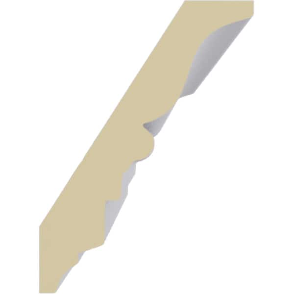 Ekena Millwork 3 1/4"H x 2 3/8"P x 4"F x 94 1/2"L Bulwark Dentil & Rope Crown Moulding - MLD03X02X04BU