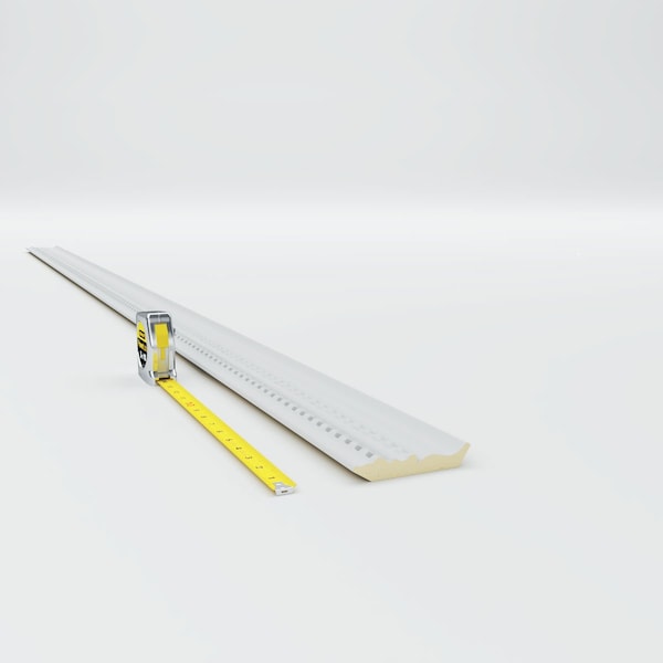 Ekena Millwork 3 1/4"H x 2 3/8"P x 4"F x 94 1/2"L Bulwark Dentil & Rope Crown Moulding - MLD03X02X04BU