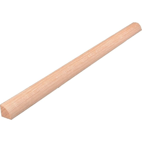 Alexandria Moulding Quarter Round Moulding, 96 in L, 3/4 in W, Red Oak - 0W105-40096C1