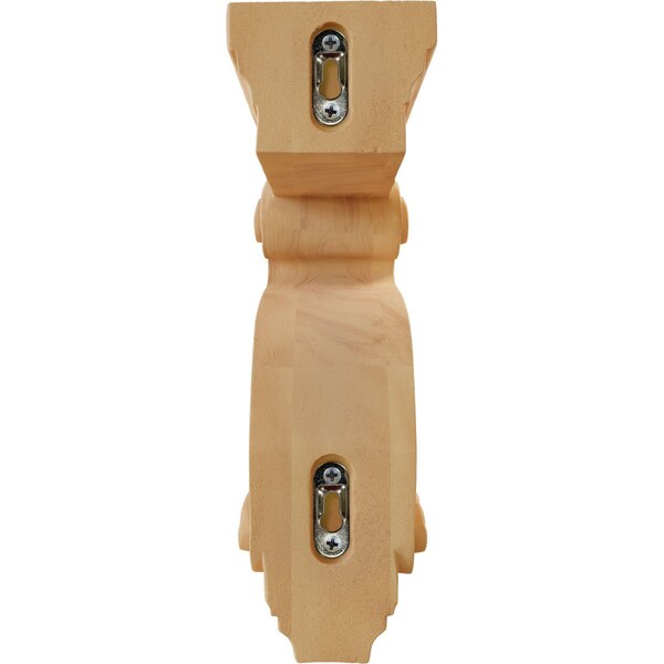 Ekena Millwork 3 3/8"W x 6 1/2"D x 10 1/2"H Los Angeles Hollow Back Corbel, Red Oak - COR03X06X10HARO