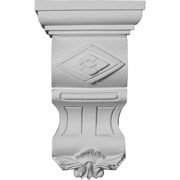 Ekena Millwork 7 3/8"W x 5 1/8"D x 12 1/8"H Franklin Corbel - COR07X05X12FR