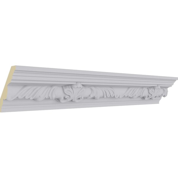 Ekena Millwork 2 7/8"H x 2 1/2"P x 3 7/8"F x 94 1/2"L, (11 1/4" Repeat) Telma Twisted Leaf Crown Moulding - MLD03X02X04TE