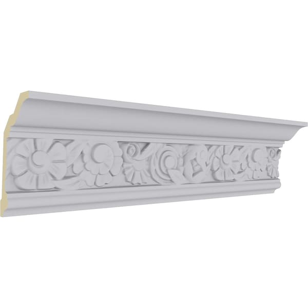 Ekena Millwork 4 1/2"H x 2 5/8"P x 5 1/8"F x 94 1/2"L, (13 1/4" Repeat), Emery Crown Moulding - MLD04X03X05EM